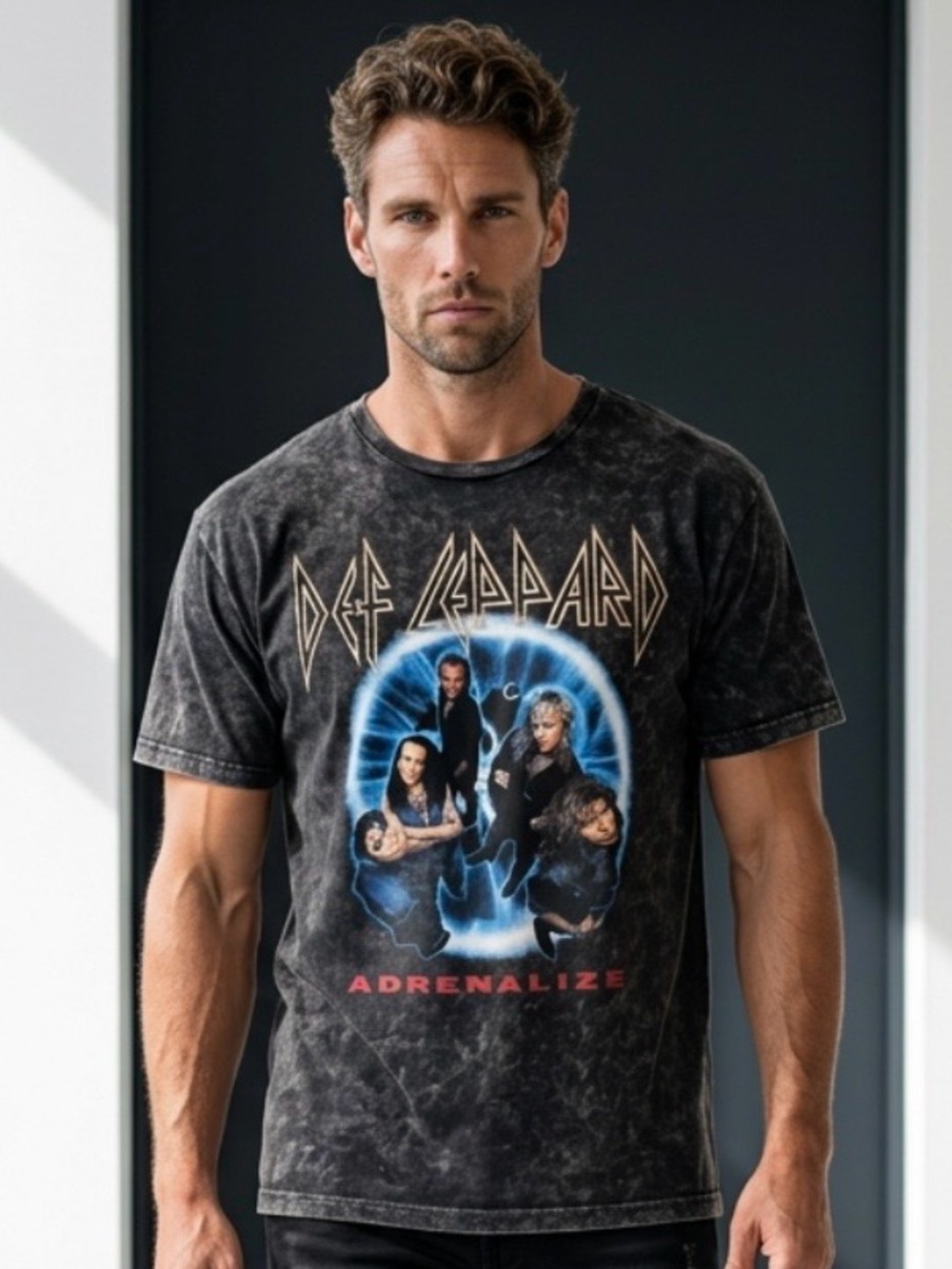 Def Leppard Adrenalize Tour Graphic Tee - Black